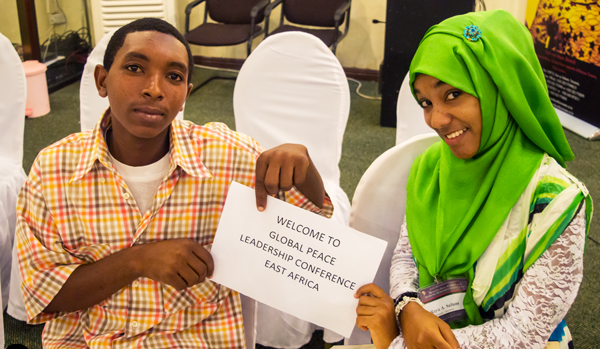 Youth participants at Global Peace Leadership Conference in 2015.