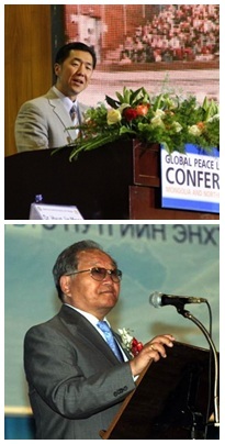 Dr. Hyun Jin Moon, Global Peace Foundation, and Ambassador Tsakhilgaan